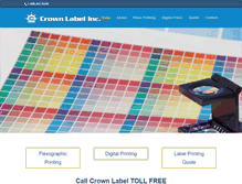 Tablet Screenshot of crownlabelinc.com